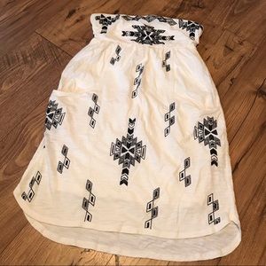 Strapless summer dress